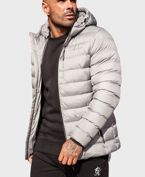 Gym King Reflect Puffer Jacket Dark Grey Vault Menswear