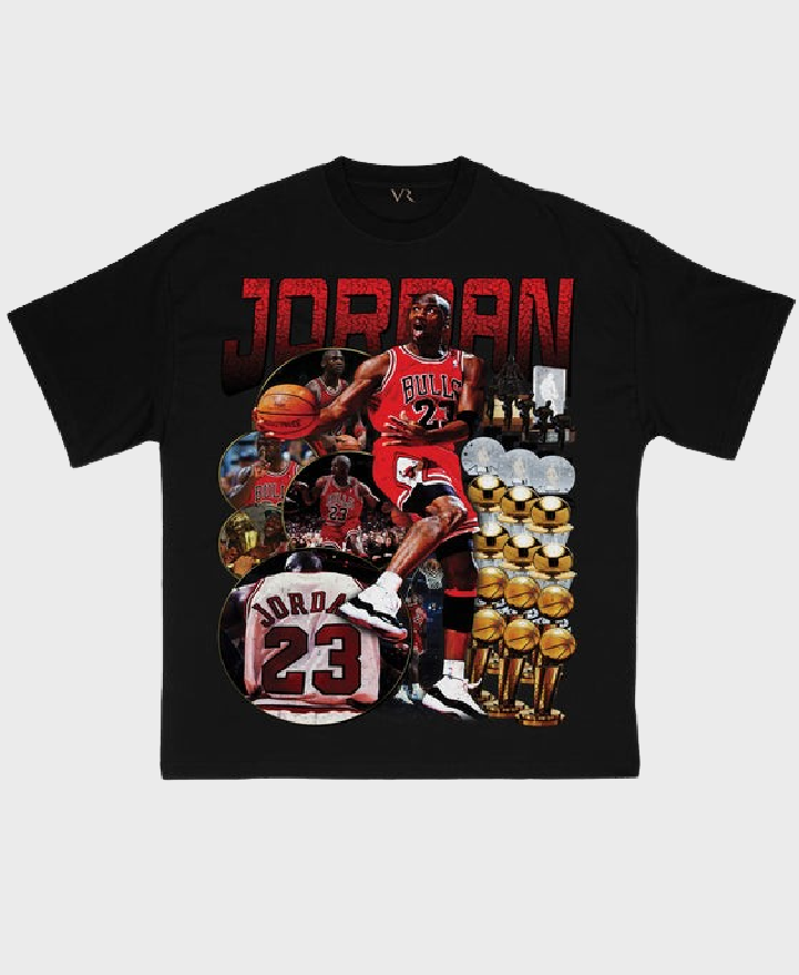 Vintage Roots Jordan T shirt Black