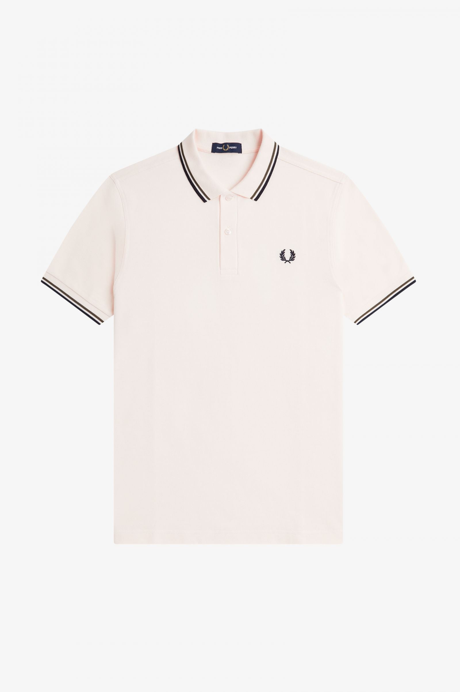 Fred Perry M3600 Twin Tipped Polo Shirt R33 Silky Peach