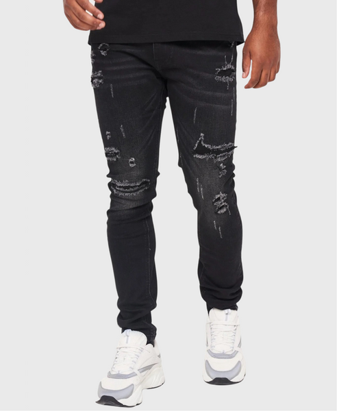 Pre London Roma Slim Jeans Black – Vault Menswear