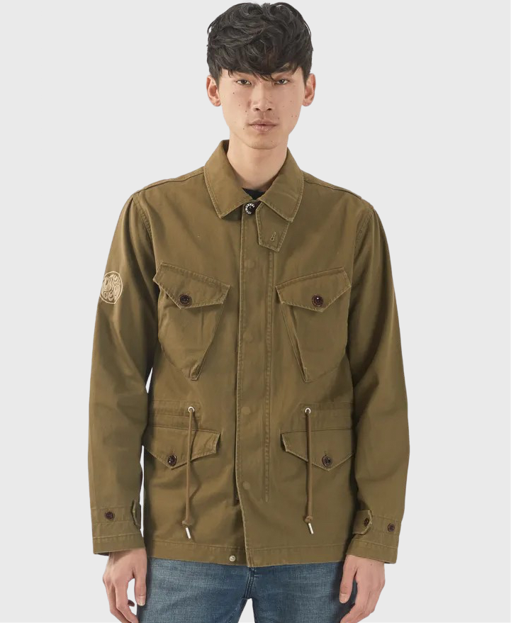 Pretty Green Insignia Field Jacket Khaki Green – Vault Menswear