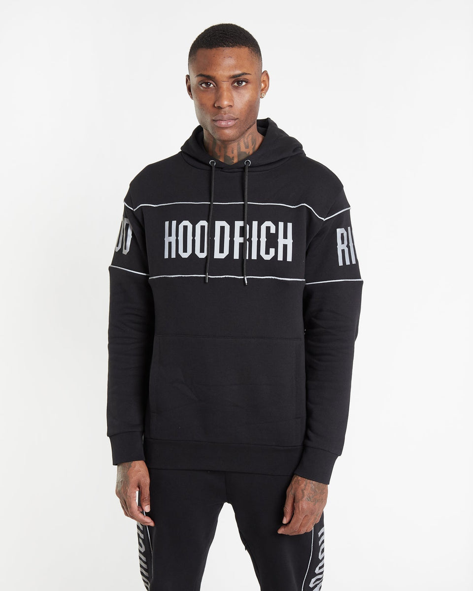 Hoodrich OG Repeat Hoodie Black/Reflective – Vault Menswear