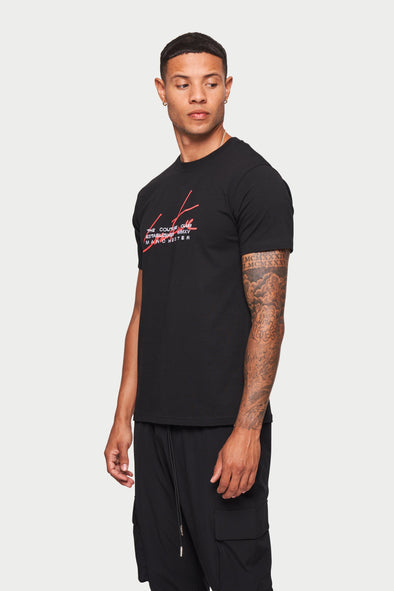 The Couture Club Signature Overlay T-Shirt Black – Vault Menswear